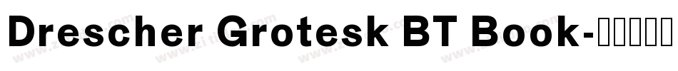 Drescher Grotesk BT Book字体转换